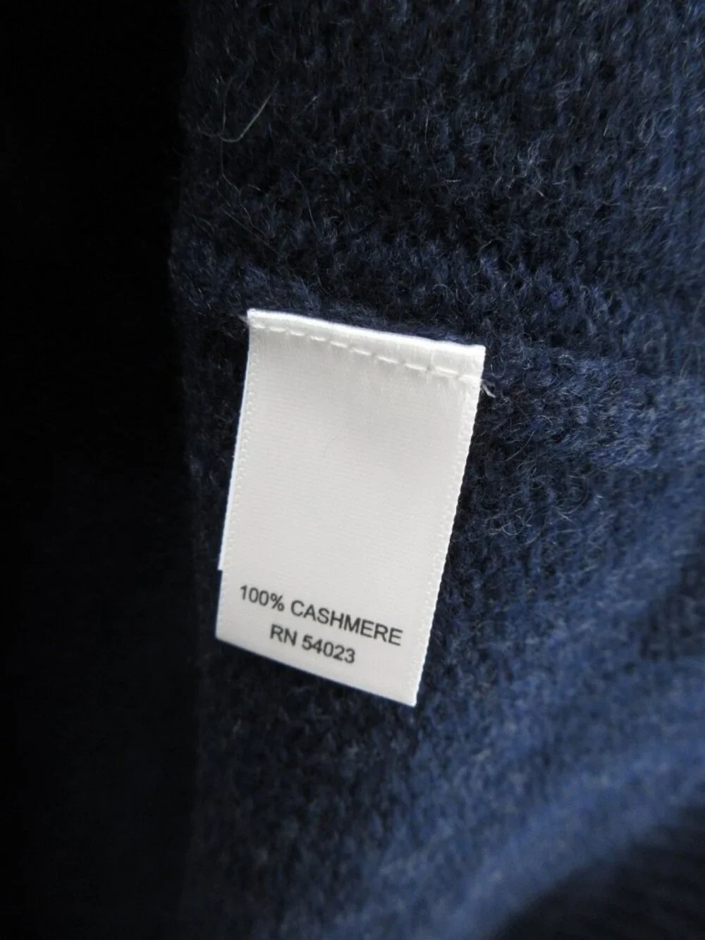Banana Republic Sweater XXL Tall Navy Cashmere Pullover Ribbed Crewneck
